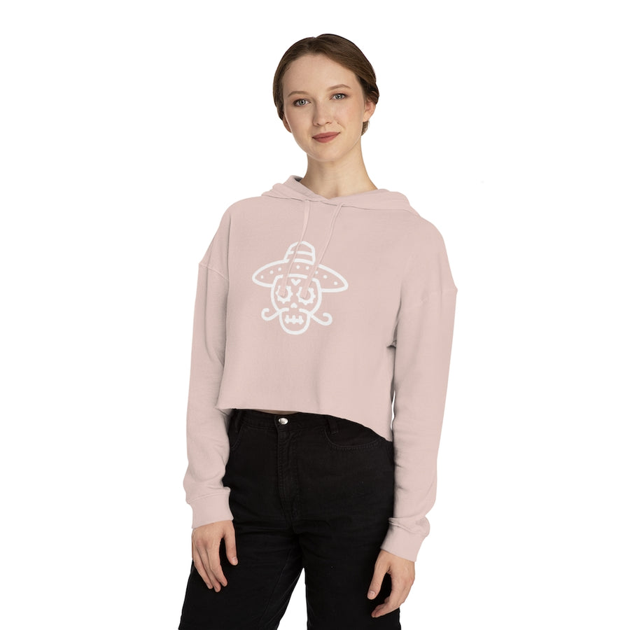 The "Day of the Dead" Women’s Cropped Hooded Sweatshirt