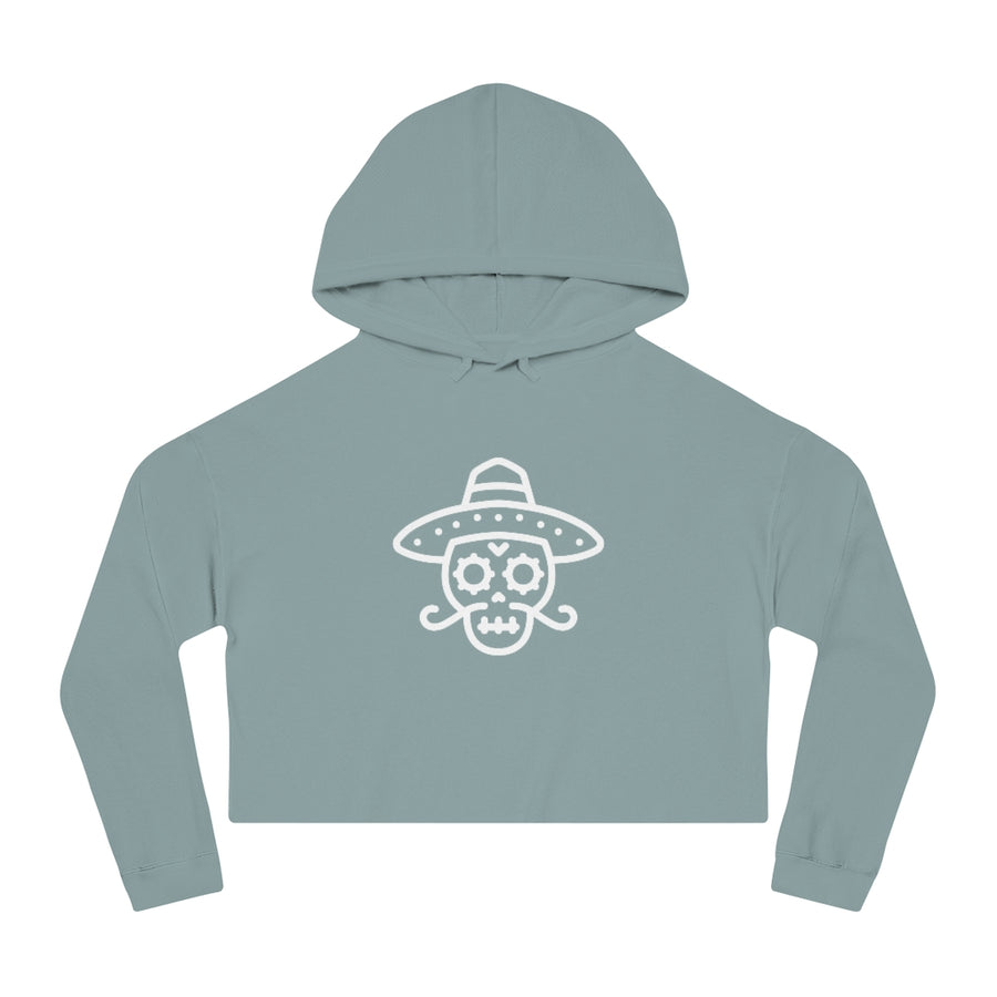 The "Day of the Dead" Women’s Cropped Hooded Sweatshirt