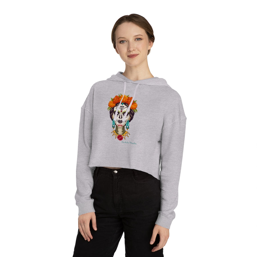 The "Dia de los Muertos" Women’s Cropped Hooded Sweatshirt